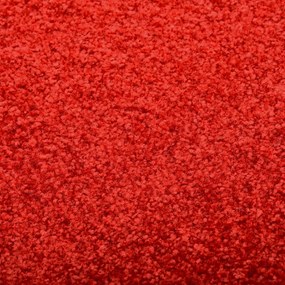 Tapete de porta lavável 90x120 cm vermelho