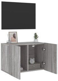 Móvel de parede para TV 60x30x41 cm cinzento sonoma
