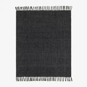 Manta Plaid Em Chenille Maidina Cinza Grafito & 130 X 150 Cm - Sklum