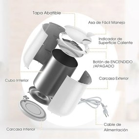 Aquecedor elétrico de toalhas 21L com temporizador de 20-90 minutos, modo de secagem de 2-5 horas e desligamento automático, branco