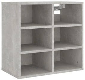 Sapateira 2 pcs 52,5x30x50 cm Concreto Cinza