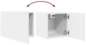 Armário de parede para TV 30,5x30x30 cm branco