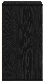 Cômoda de Canto Preto Carvalho 40x41x76 cm Madeira Derivada