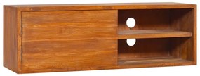 Armário de parede para TV 180x30x30 cm madeira de teca maciça