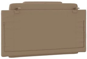 Almofadão de cabeceira 100 cm couro artificial cappuccino
