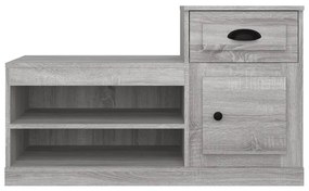 Sapateira 100x42x60 cm derivados de madeira cinzento sonoma