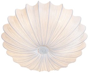 Candeeiro de teto design branco seda 60cm 5 luzes - Plu