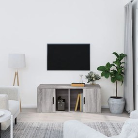 Móvel de TV 100x35x40 cm derivados de madeira cinzento sonoma