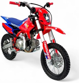 MOTO Crianças MINICROSS Gasolina semi-automático 110CC Thunder 14"/12" arranque elétrico e pedal Vermelha