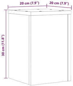 Suportes p/ plantas 2 pcs 20x20x30 cm derivados madeira