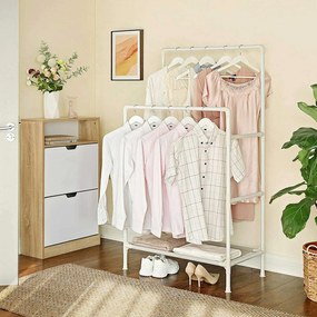Guarda roupa metal 84 x 44 x 154 cm Branco