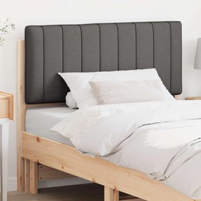 vidaXL Cabeceira estofada com cabeceira Marrom e Cinza Escuro 100 cm