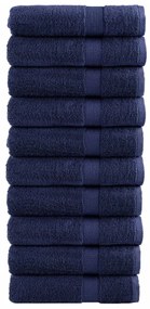 Toalhas mãos premium SOLUND 10pcs 50x100cm 600gsm azul-marinho