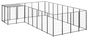 Canil 10,89 m² aço preto