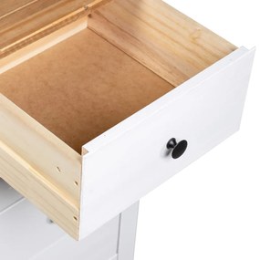 Aparador 46x40x89 cm pinho Panama branco