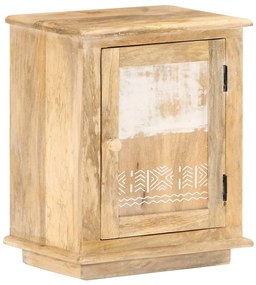 vidaXL Mesa de cabeceira 40x30x46 cm madeira de mangueira maciça