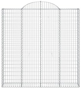 Cestos gabião arqueados 12 pcs 200x30x200/220 ferro galvanizado