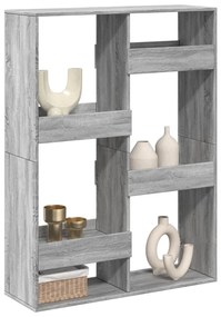 vidaXL Divisória 100x33x135 cm derivados de madeira cinzento sonoma