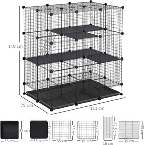Recinto Metálico para Animais de Estimação DIY Recinto para Pequenos A