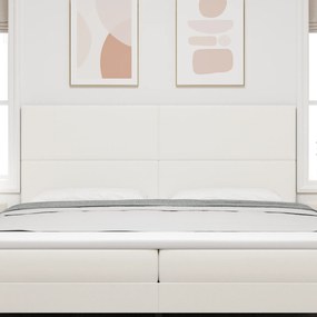 Cabeceira LED vidaXL Creme 100 cm em Tecido Corduroy