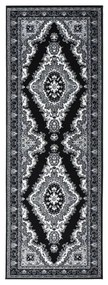 vidaXL Passadeira 100x300 cm polipropileno preto