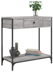 Mesa consola 75x34,5x75 cm derivados de madeira cinzento sonoma