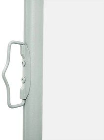 Toldo lateral retrátil para pátio 600x160 cm cor creme