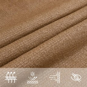 Para-sol estilo vela 160 g/m² 4x5 m PEAD cinzento-acastanhado