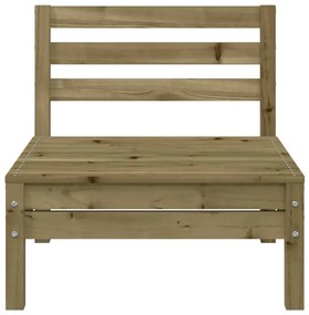 Sofás s/ apoios braços p/ jardim 2 pcs madeira pinho impregnada
