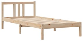 Cama sem colchão 90x190 cm madeira de pinho maciça