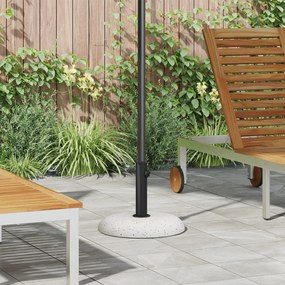 vidaXL Base de Parasol para Postes de 37/42/52/58mm de Betão Branco 20 kg