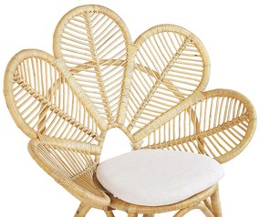 Cadeira pavão em rattan cor natural FLORENTINE Beliani