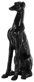 Estatueta decorativa 80 cm preta GREYHOUND Beliani