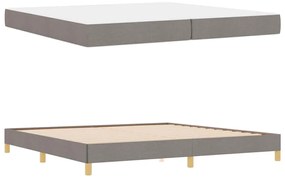 Cama Box Taupe, Marrom 200 x 200 cm