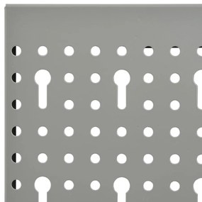 Placas perfuradas de parede 4 pcs 40x58 cm aço