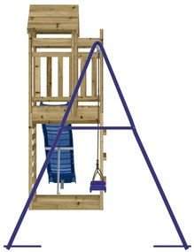 Conjunto de brincar para exterior madeira de pinho impregnada