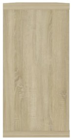 Estantes parede cúbicas 4pcs derivados madeira carvalho sonoma