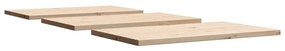 Tampos de mesa retangulares 3 pcs 80x47x2,5 cm pinho maciço