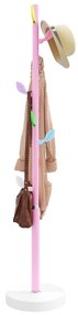 vidaXL Bengaleiro 172 cm ferro revestido a pó rosa