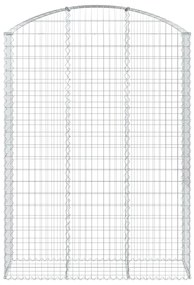 Cesto gabião arqueado 150x50x200/220 cm ferro galvanizado