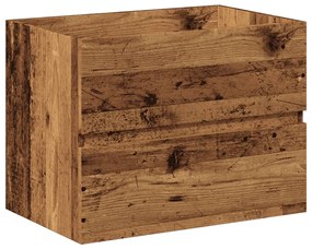 Armário com lavatório embutido madeira velha