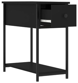 Mesa de cabeceira 30x60x60 cm derivados de madeira preto