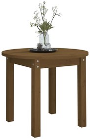 Mesa de centro Ø 55x45 cm madeira pinho maciça castanho-mel