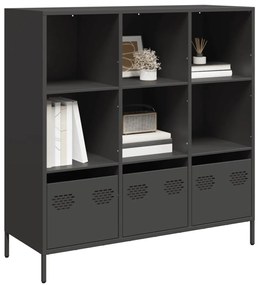 Móvel alto 101,5x39x103,5 cm aço preto