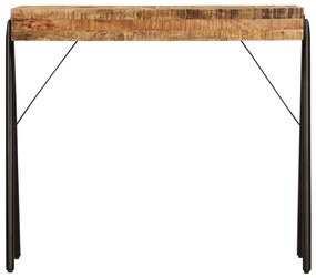 Mesa consola madeira de mangueira maciça 80x40x75 cm