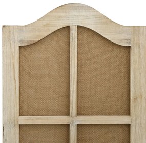 Divisória de quarto com 6 painéis 214x165 cm tecido castanho