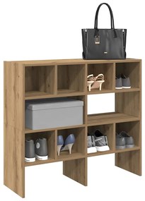 vidaXL Sapateiras 2 pcs empilháveis 89,5x30x40 cm carvalho artisiano
