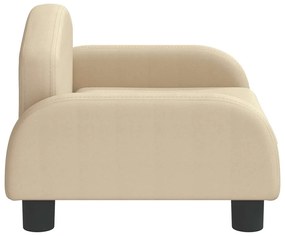 Cama para cães 50x40x30 cm tecido cor creme