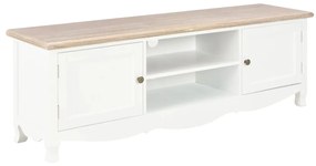 vidaXL Móvel de TV 120x30x40 cm madeira branco