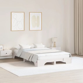Estrutura de Cama Branca Madeira 140 x 190 cm Estrutura de Cama